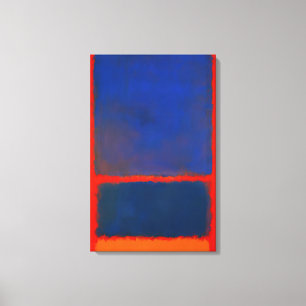 Impressão Em Tela Mark Rothko - Azul, Laranja, Vermelho - 1961