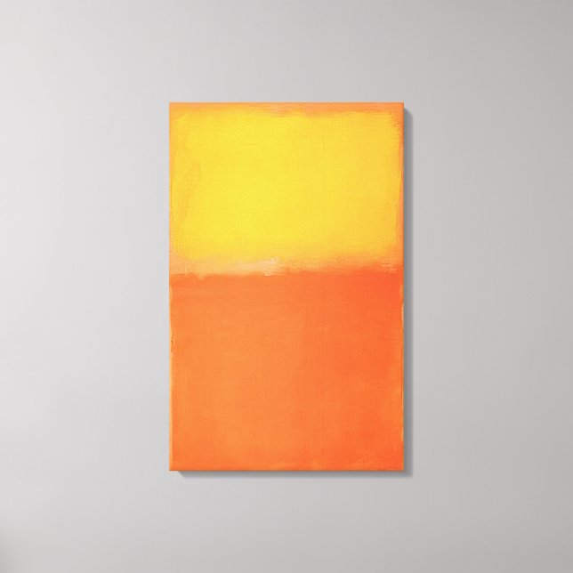 Impressão Em Tela Mark Rothko - Laranja e Amarelo - 1956 (Frente)