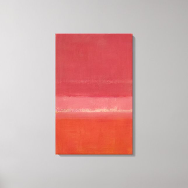 Impressão Em Tela Mark Rothko - Sem título Vermelho - 1956 (Frente)