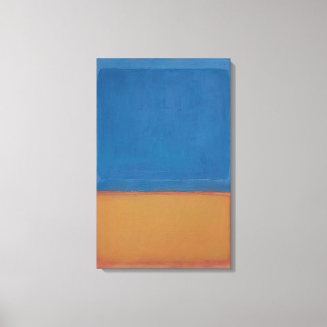 Impressão Em Tela Mark Rothko - Sem título Vermelho, Azul, Laranja - (Frente)