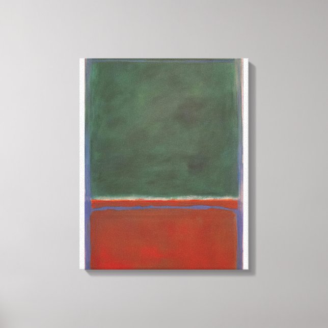 Impressão Em Tela Mark Rothko - Verde e Marrom - 1953 (Frente)