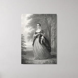 Impressão Em Tela Martha nova Washington 1863