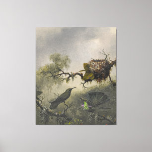 Impressão Em Tela MARTIN J. HEADE Atum-Violeta-Atum-Branco (1863-64)