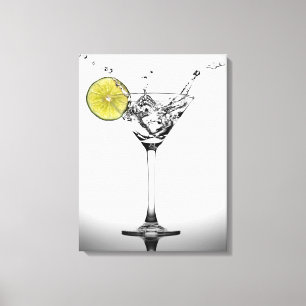 Impressão Em Tela "Martini and A Splash" Wall Art