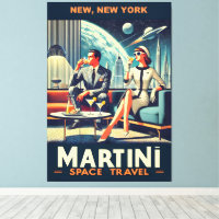 Martini Space Posteres de viagens New, Nova York