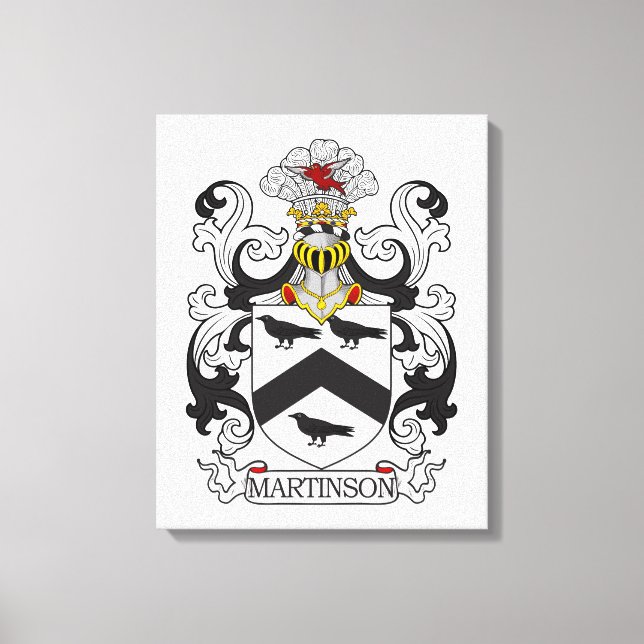 Impressão Em Tela Martinson Family Crest (Frente)