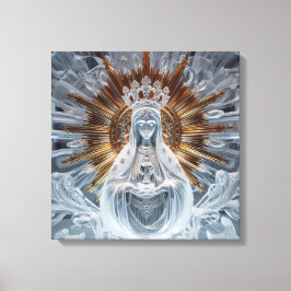 Impressão Em Tela Mary - Dourada e gelo 2