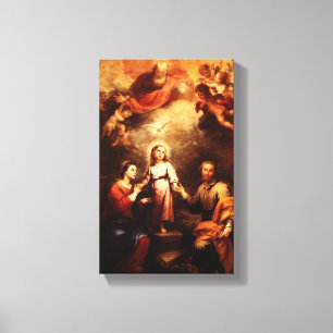 Impressão Em Tela Mary, Jesus, & Joseph 2