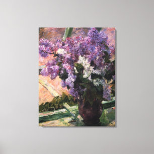 Impressão Em Tela Mary Stevenson Cassatt - Lilases em uma janela 188