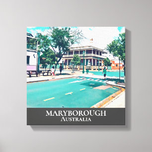 Impressão Em Tela Maryborough Austrália viagens vintage art