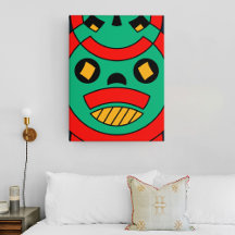 Máscara Assustadora Tribal