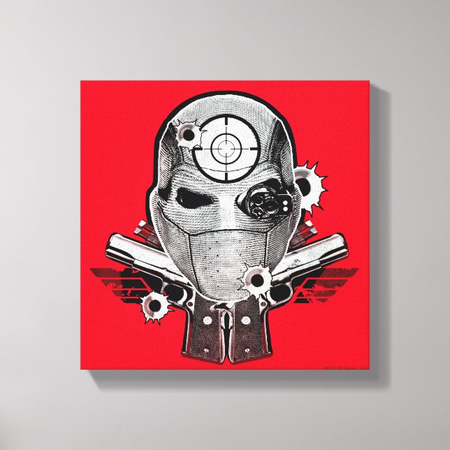 Impressão Em Tela Máscara do pelotão | Deadshot do suicídio & arte (Frente)