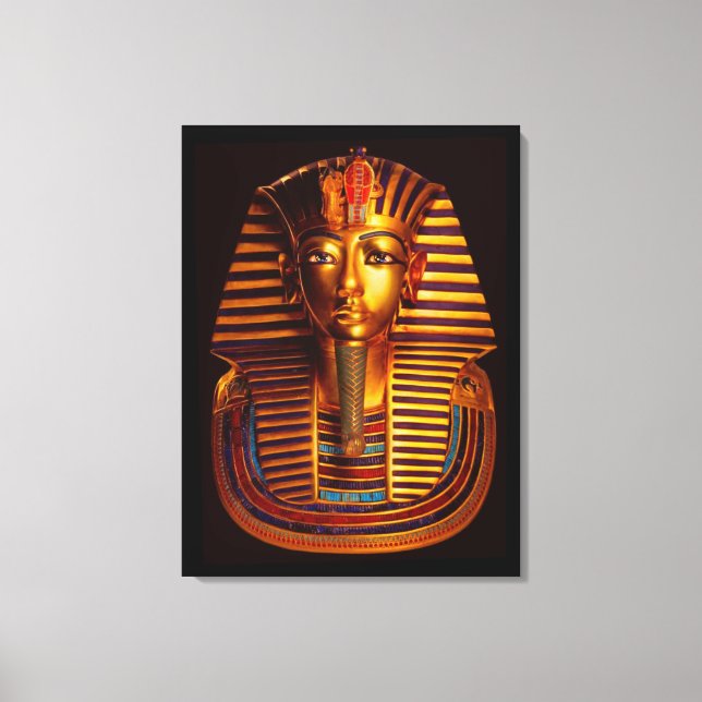 Impressão Em Tela Máscara Dourada do Rei Egípcio Tutankhamun (Frente)