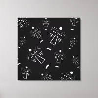 Máscara negra tribal abstrato