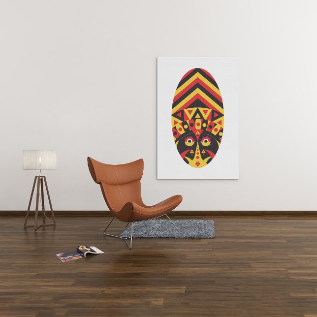 Impressão Em Tela Máscara tribal original (Criador carregado)