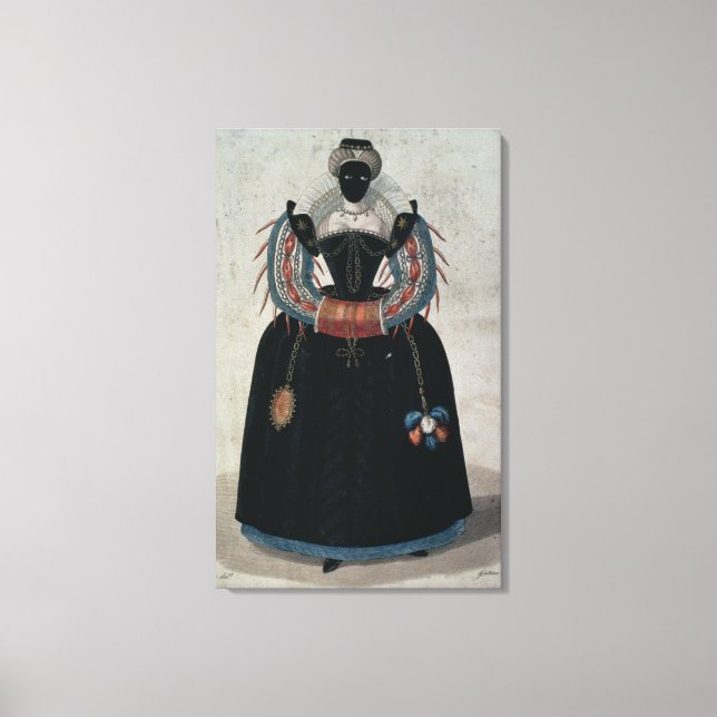 Impressão Em Tela Mascarada no estilo de Henri III (colo (Frente)