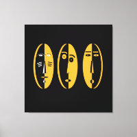 máscaras modernas abstrato