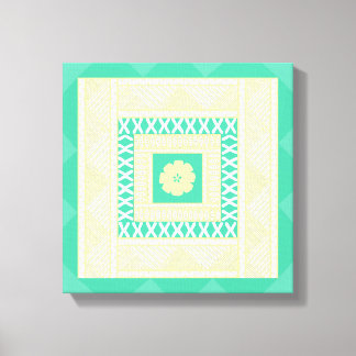 Impressão Em Tela Masi Fijian tradicional em tons de verão