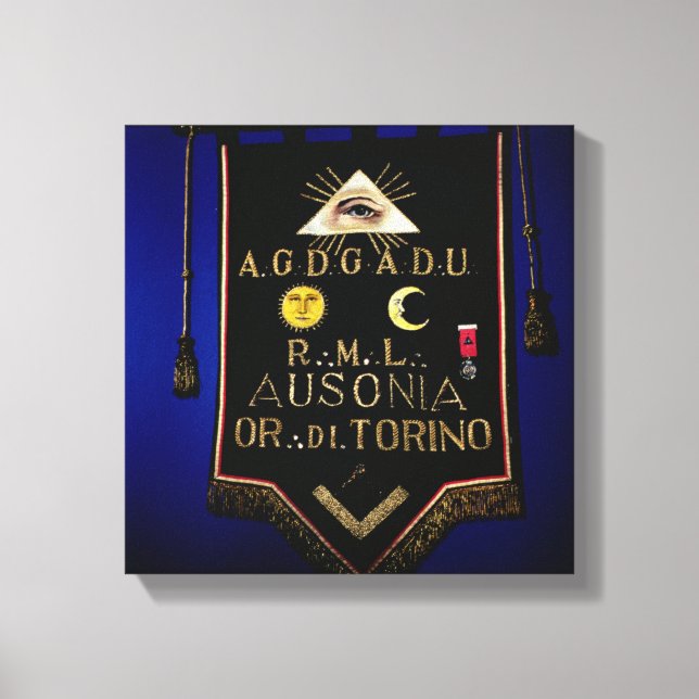 Impressão Em Tela Masonic Regalia, da Ordem de Turim (Frente)