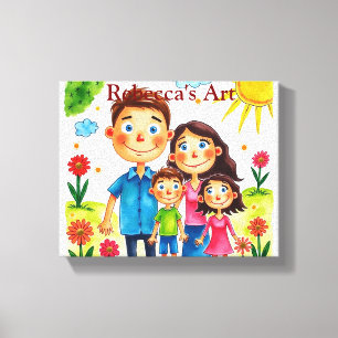 Impressão Em Tela Masterisco de pequena artista" - Pintel infantil p