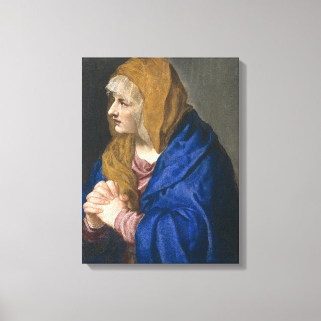 Impressão Em Tela Mater Dolorosa (Virgem Maria) (Mãe das Tristezas) (Frente)