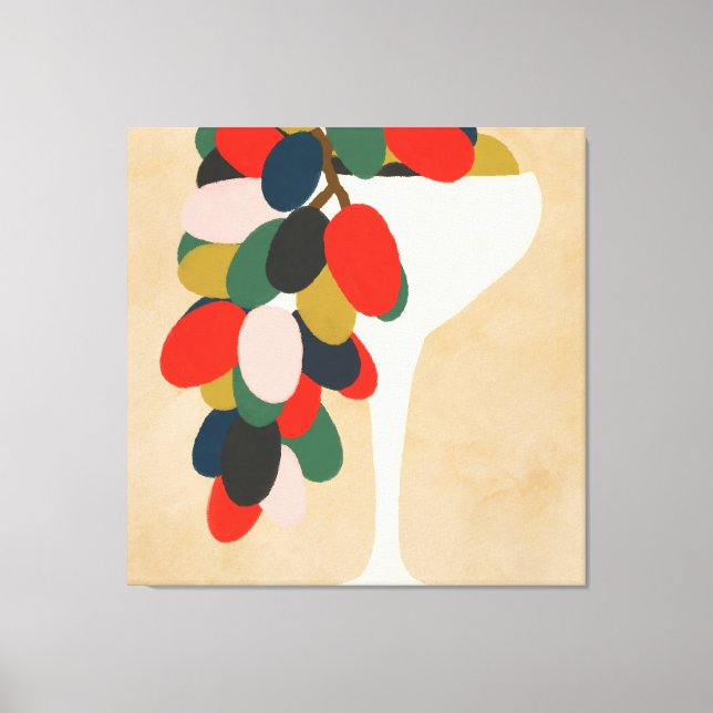 Impressão Em Tela Matriz de Uvas (Frente)