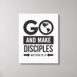 Impressão Em Tela Matthew 28:19