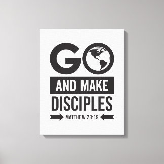 Impressão Em Tela Matthew 28:19