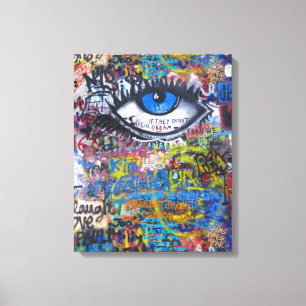 Impressão Em Tela mau azul