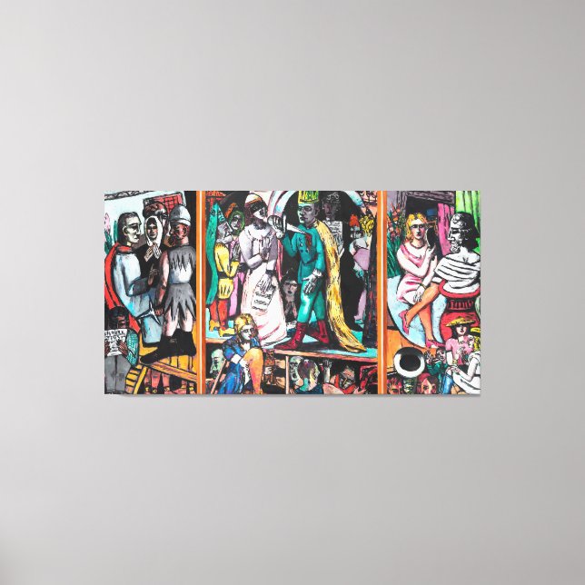 Impressão Em Tela Max Beckmann - Die Schauspieler (Frente)