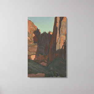 Impressão Em Tela Maynard Dixon - NOTCH IN WALL ZION NATIONAL PA