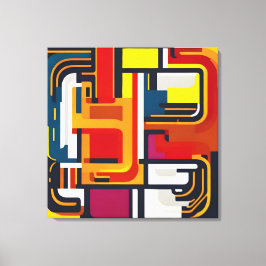 Impressão Em Tela Maze de fluxo de cores