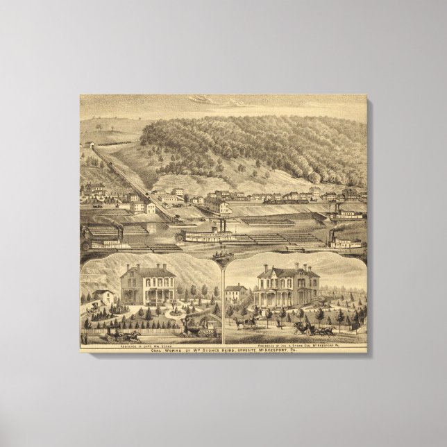 Impressão Em Tela McKeesport Pensilvânia (Frente)
