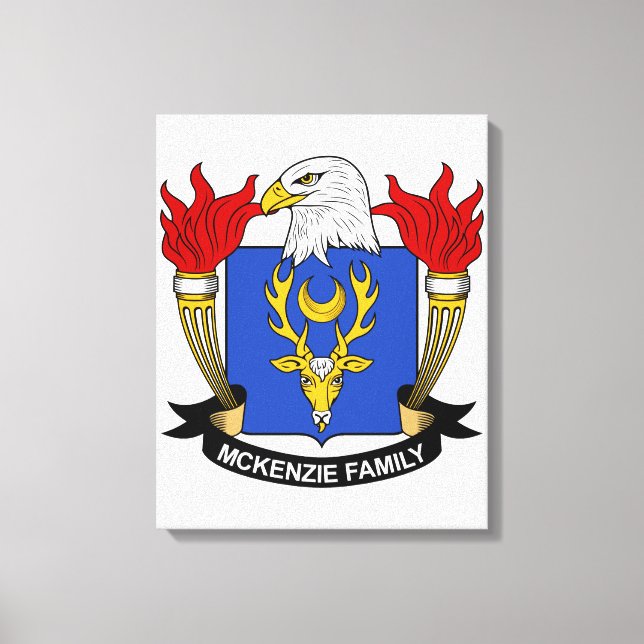 Impressão Em Tela McKenzie Family Crest (Frente)