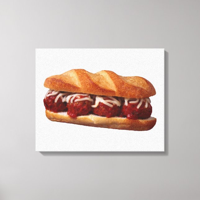 Impressão Em Tela Meatball Sub (Frente)