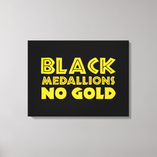 IMPRESSÃO EM TELA MEDALHES PRETOS SEM DOURADO