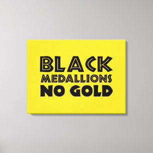 IMPRESSÃO EM TELA MEDALHES PRETOS SEM DOURADO