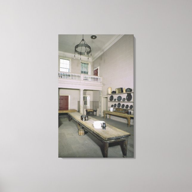 Impressão Em Tela Médio interior da cozinha do século XVIII (Frente)