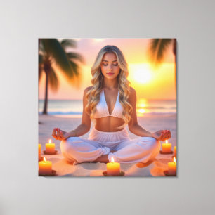 IMPRESSÃO EM TELA MEDITAÇÃO - IOGA - BEM-ESTAR - CARPE DIEM