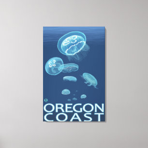 Impressão Em Tela Medusa da costa de Oregon