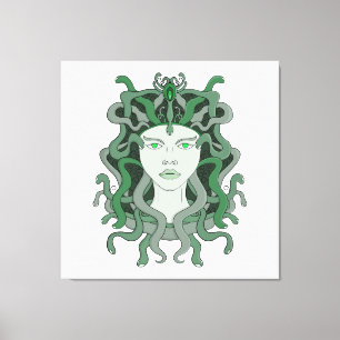 Impressão Em Tela Medusa Gorgo Cobra Gorgon Monstro Mitologia Grega