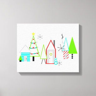 Impressão Em Tela meio século moderno da vila de natal