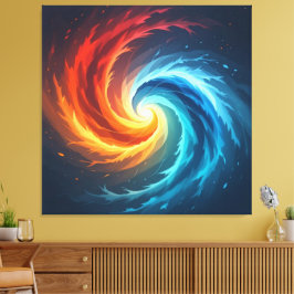 Impressão Em Tela „Meister der 4 Elemente“