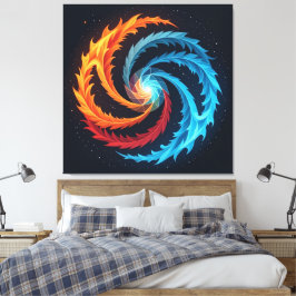 Impressão Em Tela „Meister der 4 Elemente“