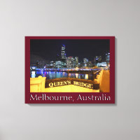 Melbourne CBD Queens Bridge Lights