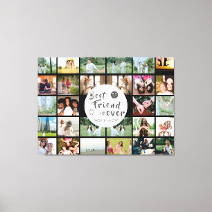 Impressão Em Tela Melhor Amigos para a Colagem Personalizada de 28 F