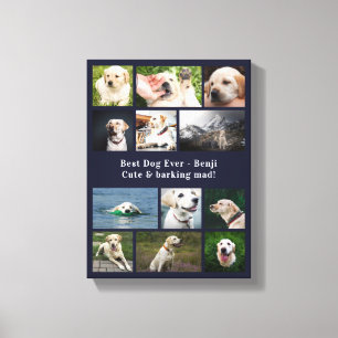 Impressão Em Tela Melhor Cachorro de Todos Colagem de Fotos Personal
