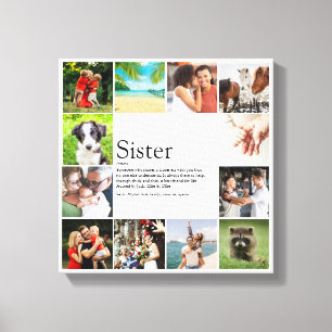 Impressão Em Tela Melhor Colagem de Fotos de Definição 12 Sister