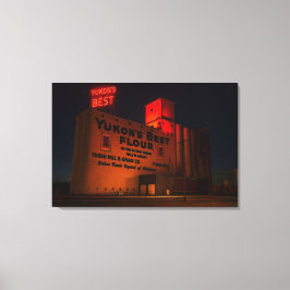 Impressão Em Tela Melhor Farinha Yukon Vista Artística Noturna Neon