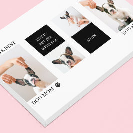 Impressão Em Tela Melhor Mãe de Cachorro | Collage Dog Photo